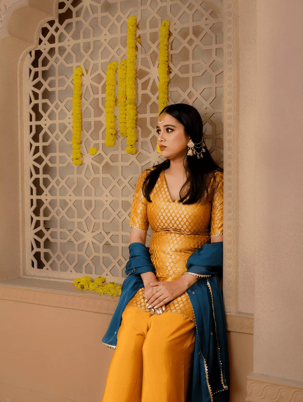 Haldi Sharara Set