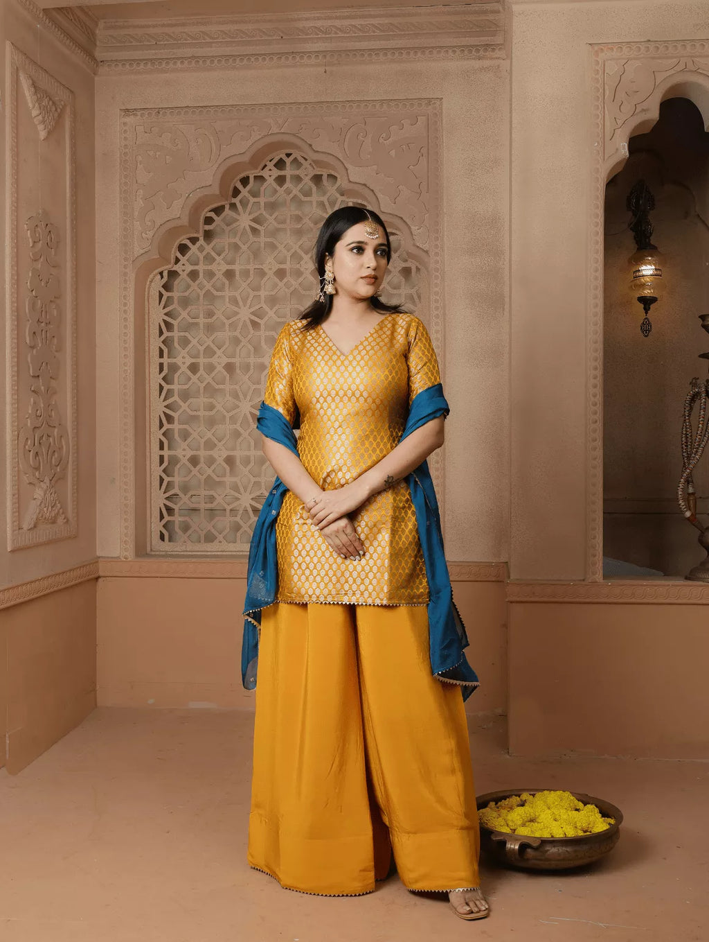 Haldi Sharara Set