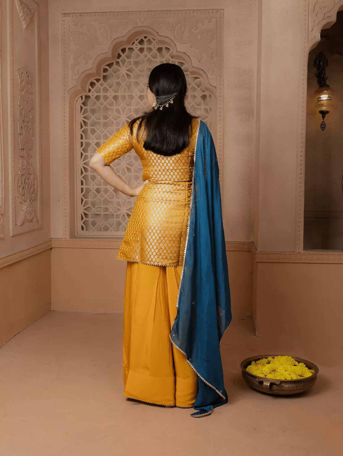 Haldi Sharara Set