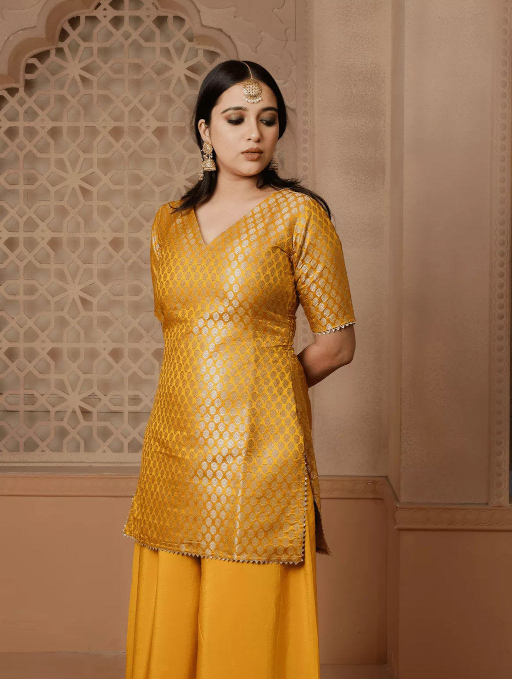 Haldi Sharara Set