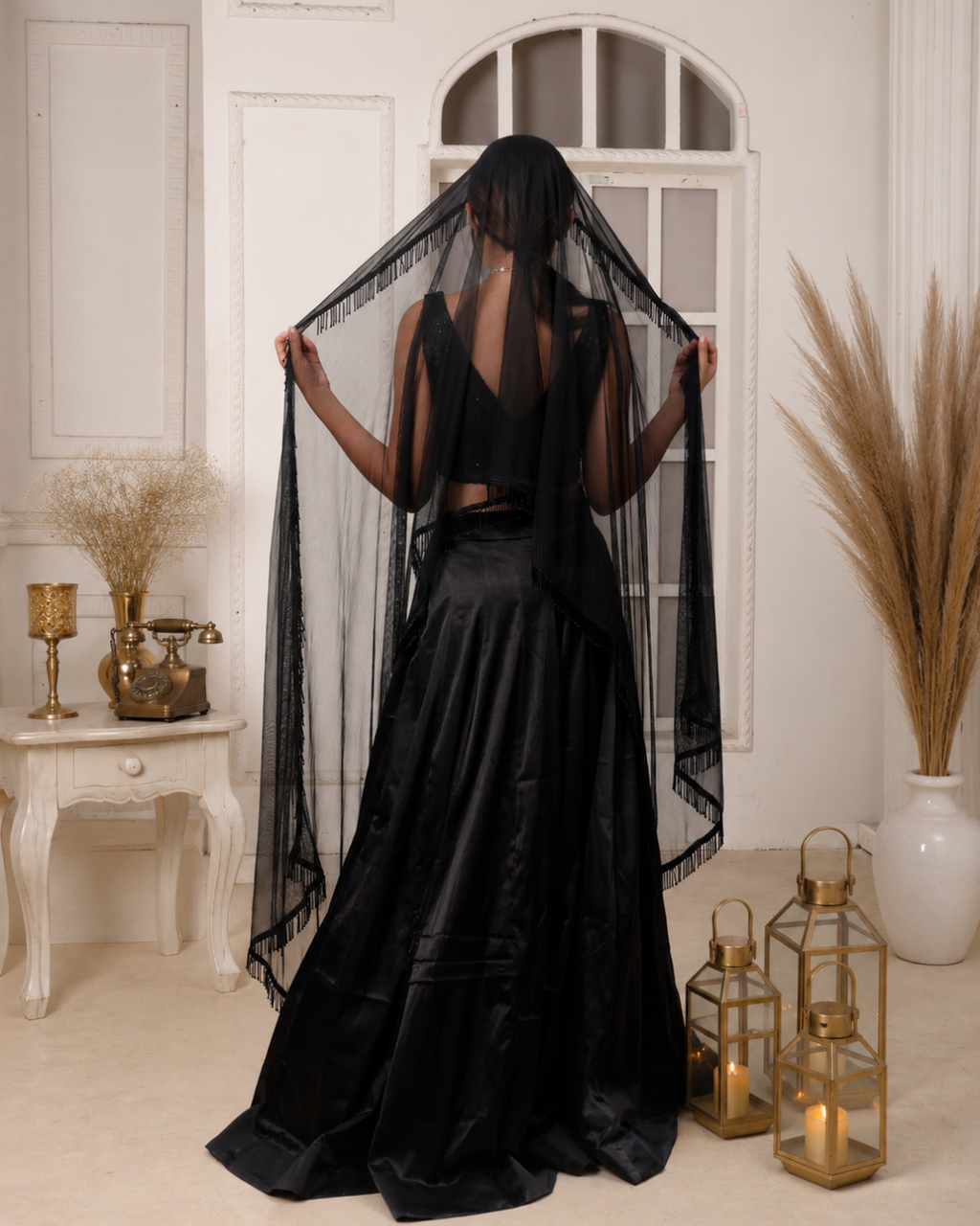 Mystic Black Lehnga