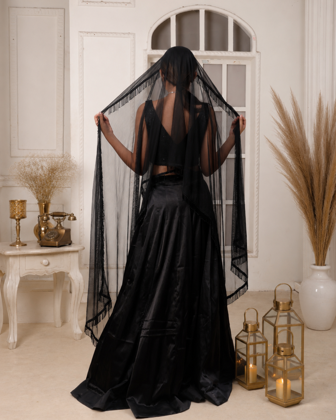Mystic Black Lehnga