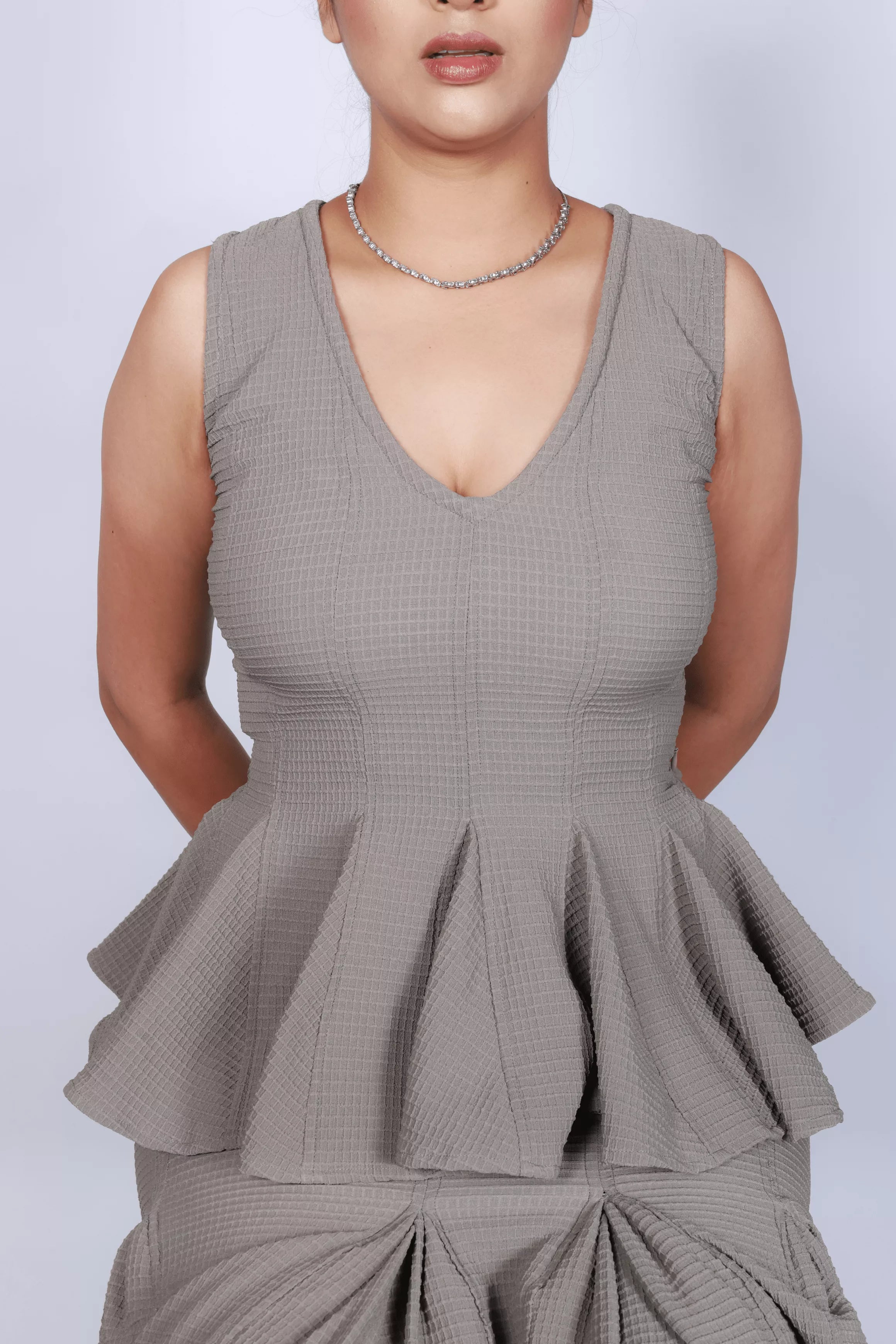 Grey Flounce Skirt and Top