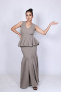 Grey Flounce Skirt and Top