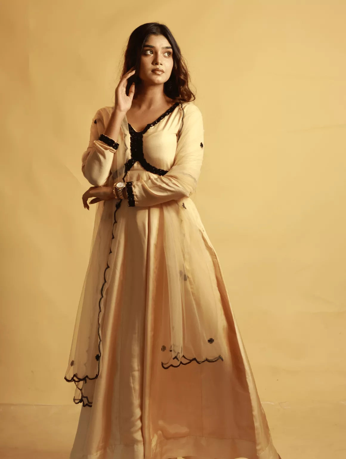 Kachdana Peach Charm Suit