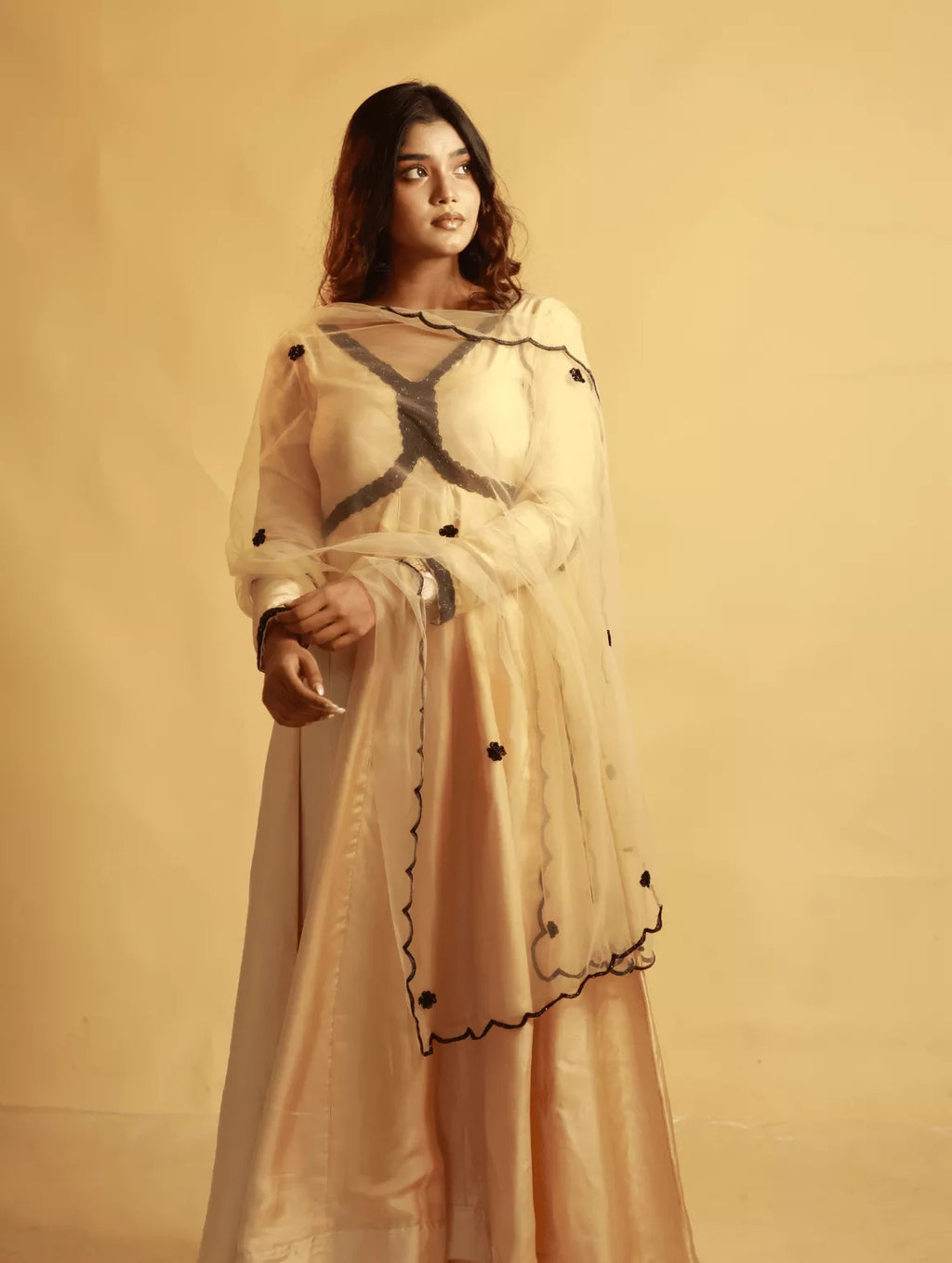 Kachdana Peach Charm Suit