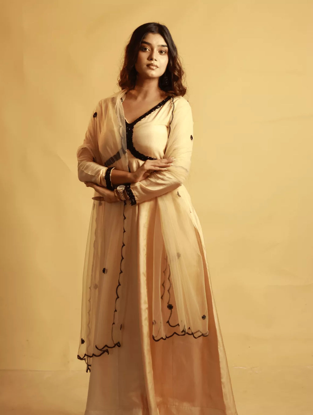 Kachdana Peach Charm Suit