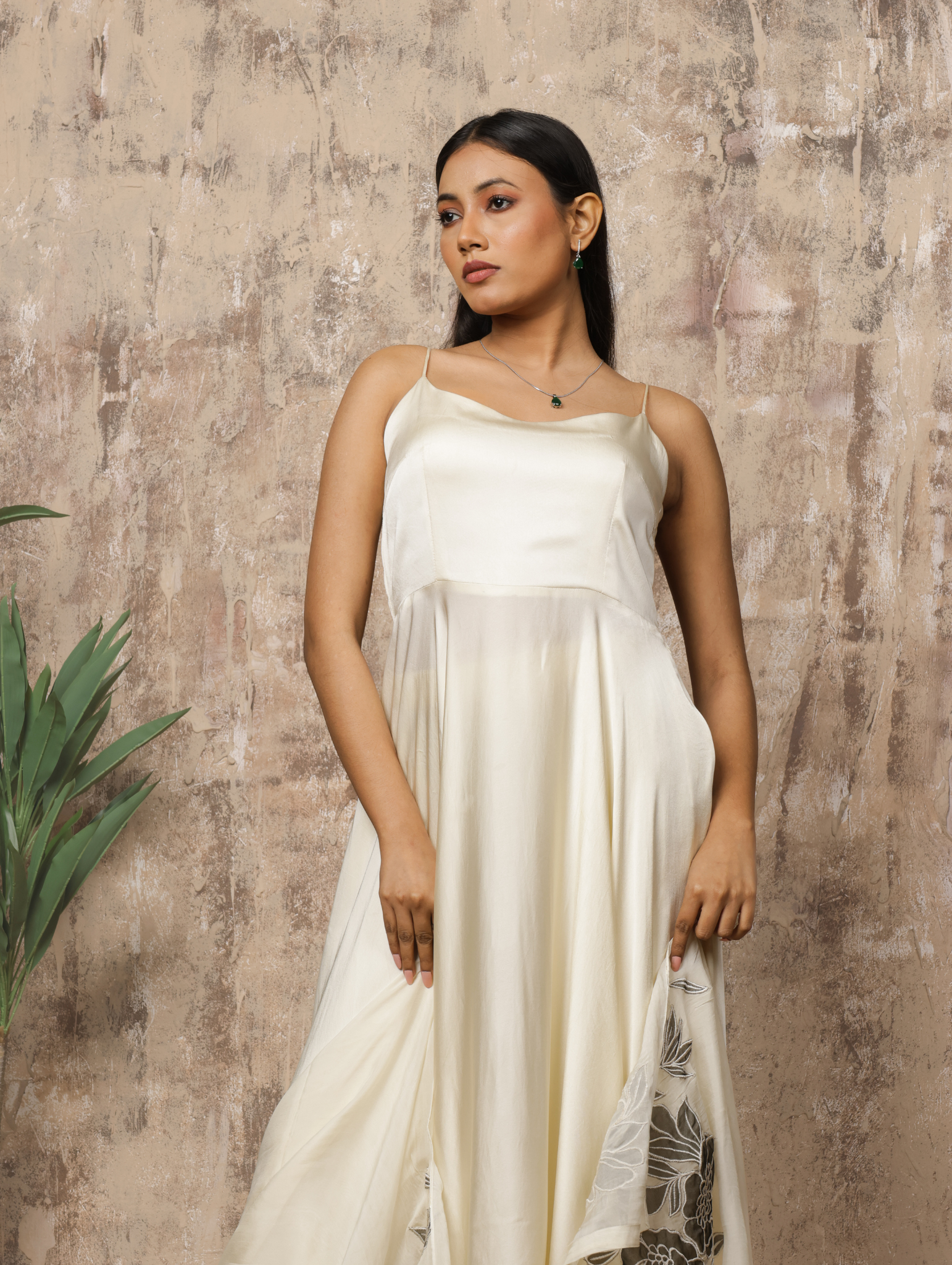 Ivory Bloom Anarkali Palazzo Set