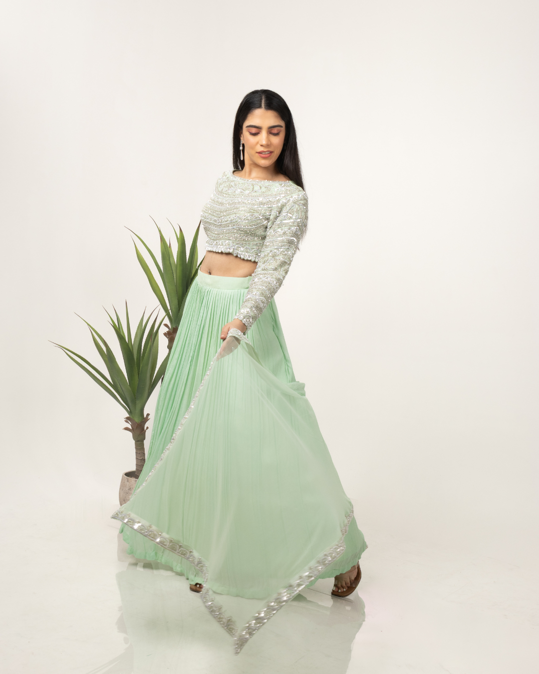 Raabta Pastel Green Set