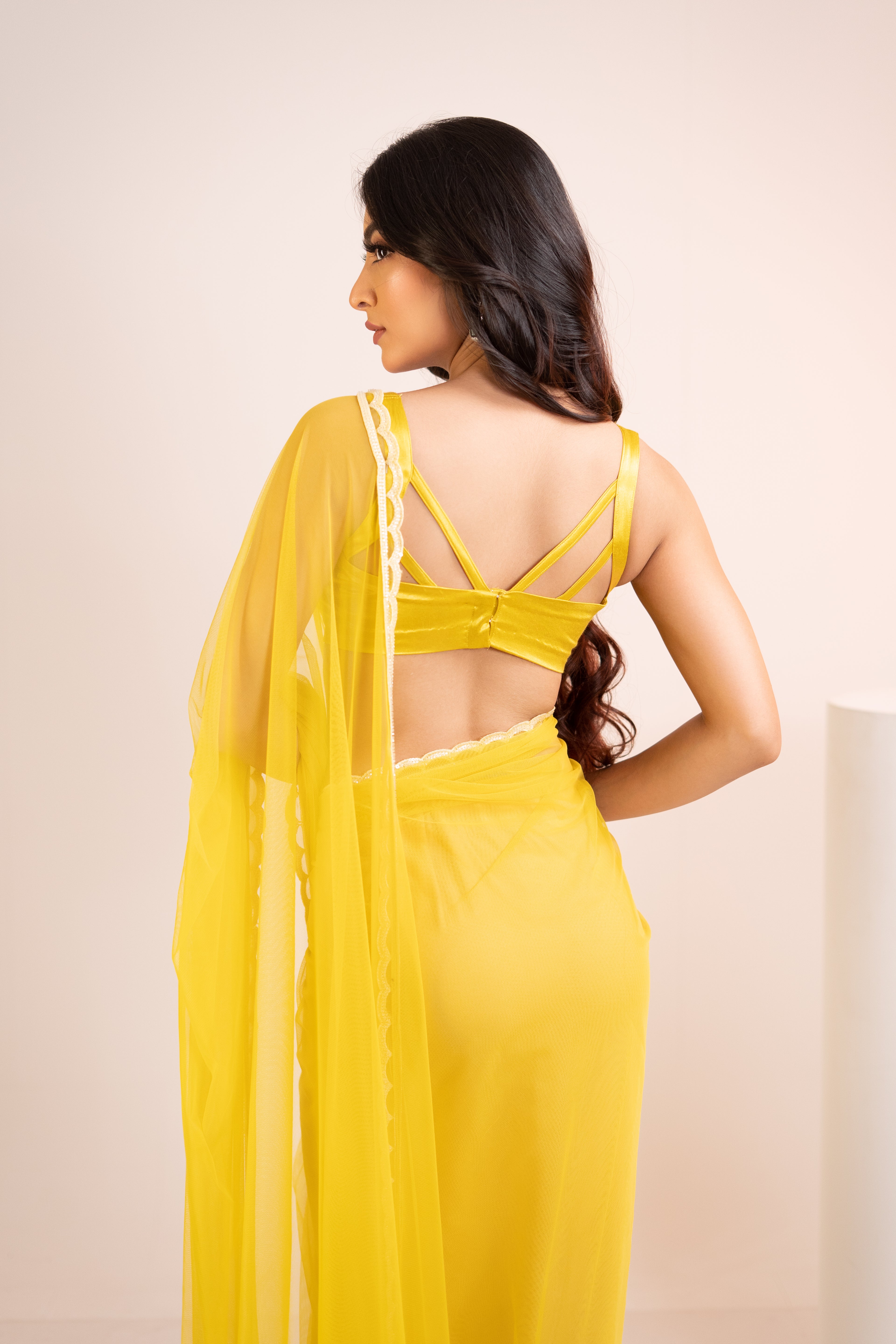 Sunshine Yellow Saree