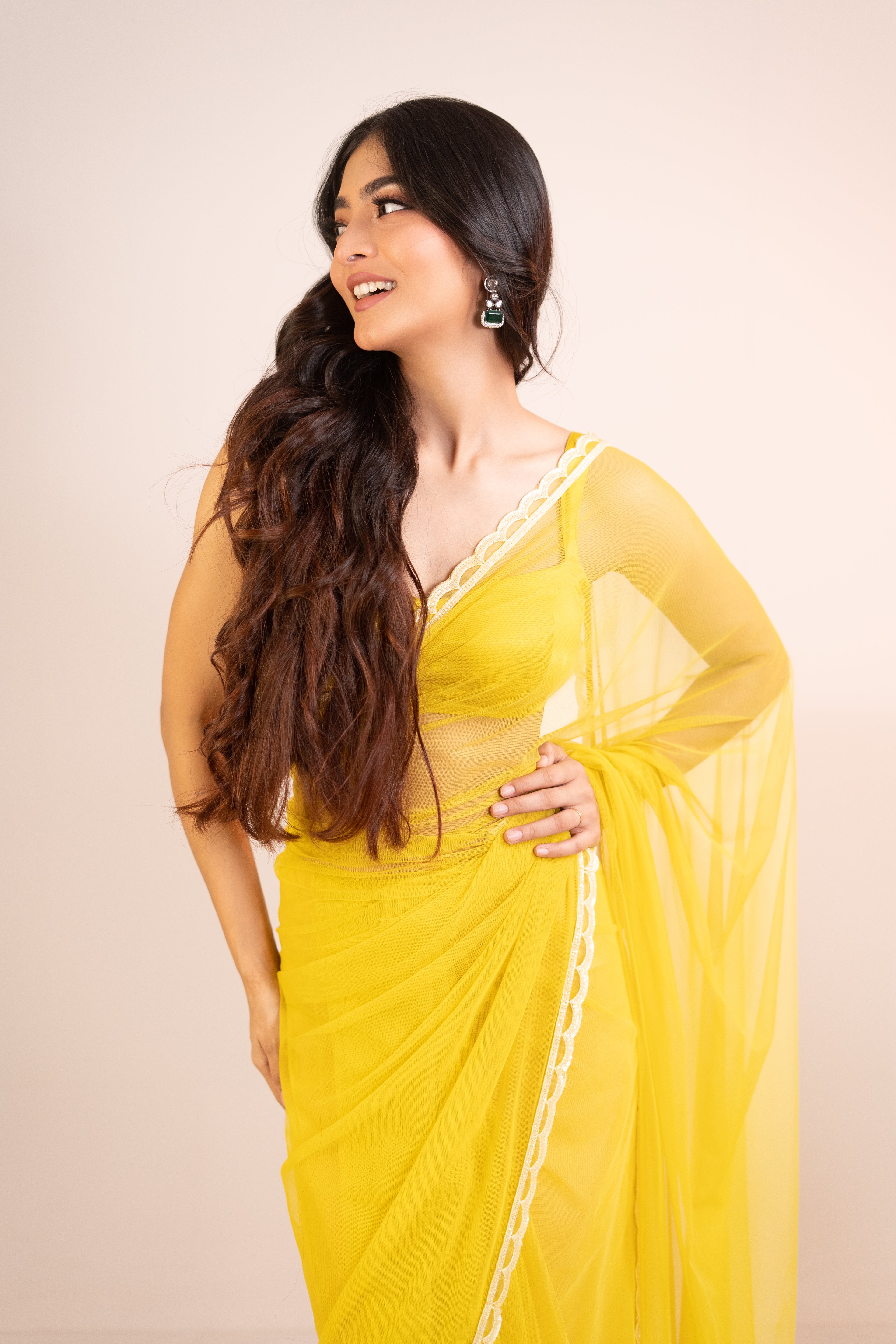 Sunshine Yellow Saree
