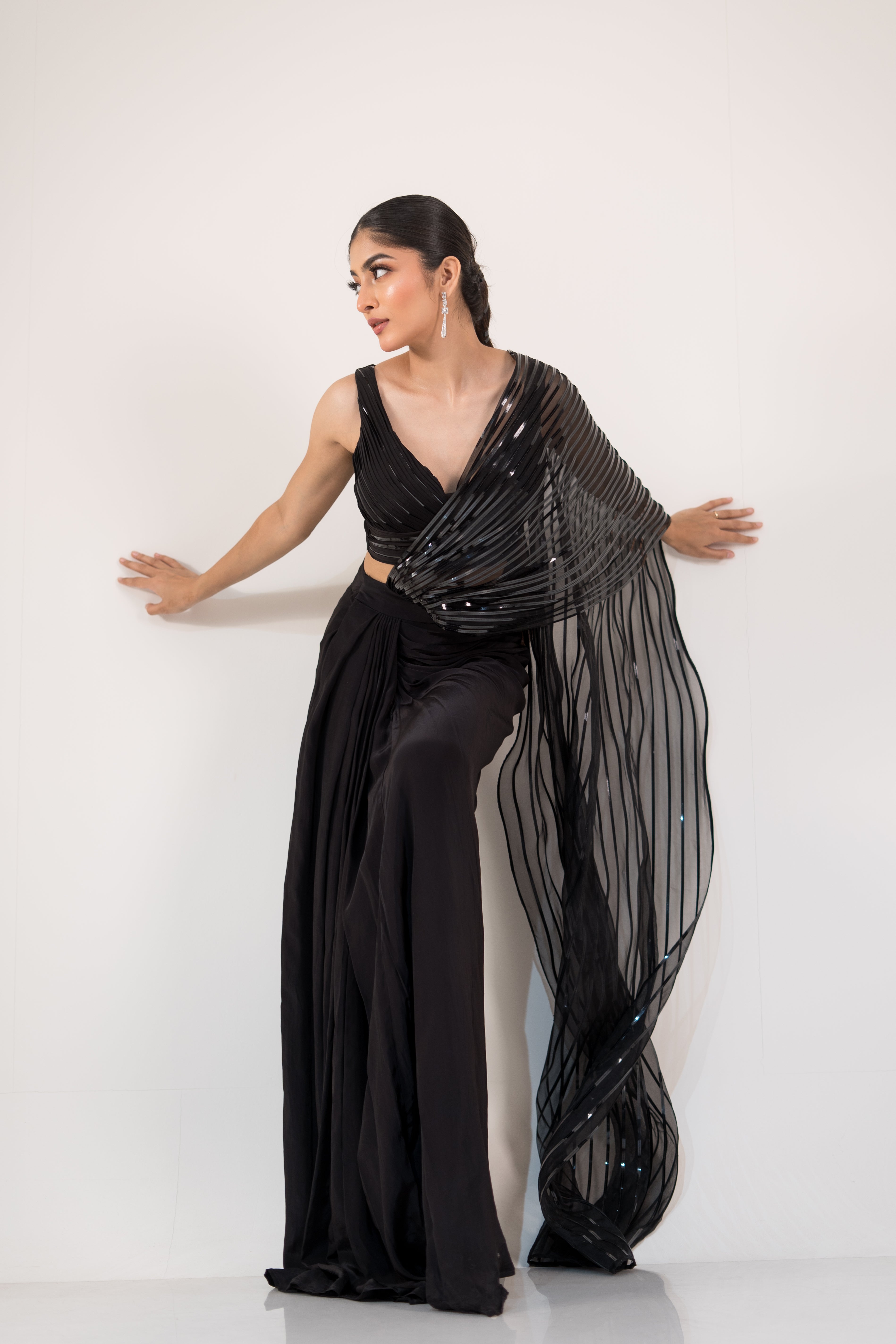 Luxe Metallic Drape Saree